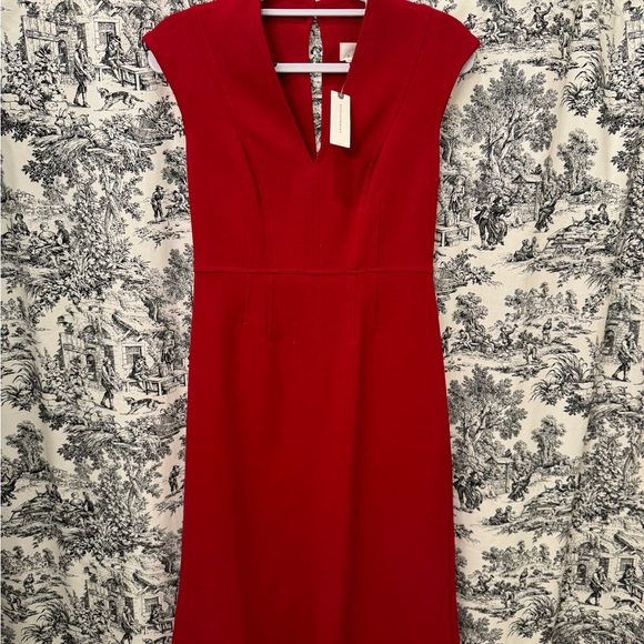 NWT Anthropologie Red Sheath Dress - Picture 2 of 6